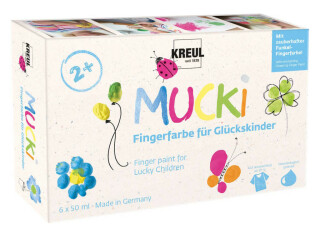 Prstové barvy Mucki 6x50ml - 