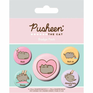Pusheen - set odznaků - neuveden