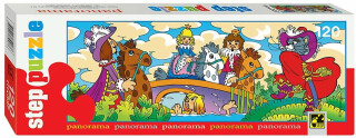 Puzzle 120 Panorama Pohádky - Kocour v botách - neuveden