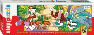 Puzzle 120 Panorama: Pohádky - Leopardíci - neuveden