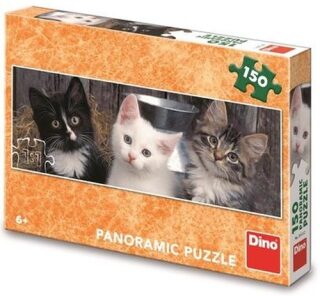 Puzzle Tři koťátka Panoramic 150 dílků - neuveden