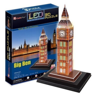 Puzzle 3D Big Ben / led - 28 - neuveden
