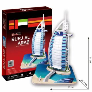 Puzzle 3D Burj Al Arab - 44 dílků - neuveden