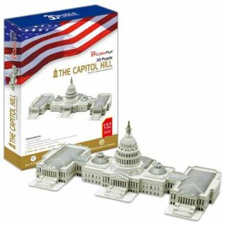 Puzzle 3D Capitol Hill - 132 dílků - neuveden