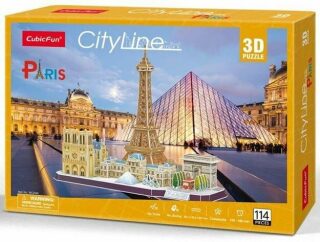 Puzzle 3D City Line Paris 114 dílků - neuveden