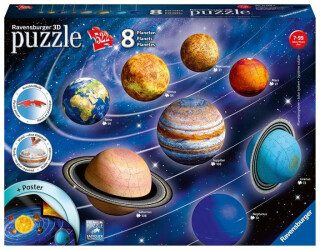 Puzzle 3D Planetární soustava 522 dílků - neuveden