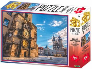 3D PUZZLE Praha Staroměstské náměstí 300 dílků - neuveden