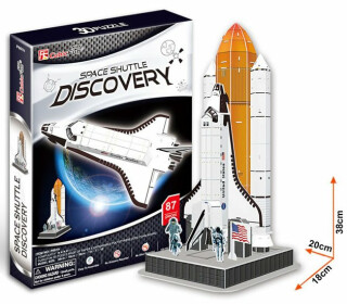 Puzzle 3D Raketa Discovery – 87 dílků - neuveden