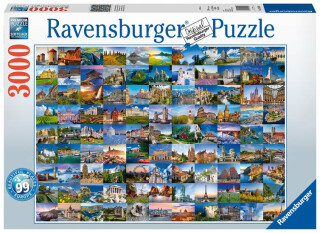 Puzzle 99 krásných míst 3000 dílků - neuveden
