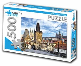 Puzzle č. 1 - Praha - Karlův most - 500 dílků - neuveden