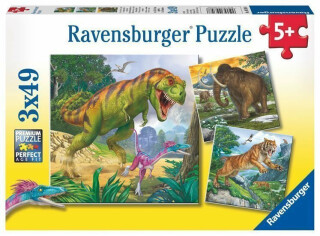 Puzzle Dinosauři a čas/3x49 dílků - neuveden
