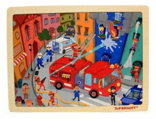 Puzzle Hasiči, dřevěné - neuveden