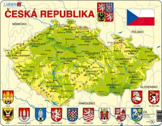 Puzzle MAXI - Mapa Česká republika/56 dílků - neuveden