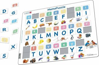 Puzzle MAXI - Memo abeceda malá, velká, obrázky/52 dílků - neuveden