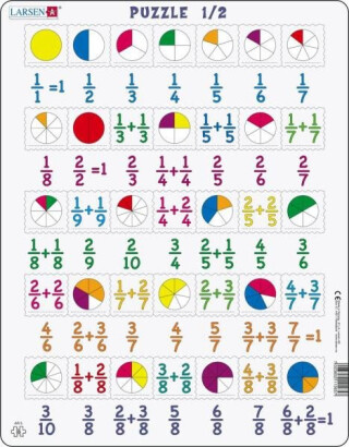 Puzzle MAXI - Počítání - zlomky/35 dílků - neuveden