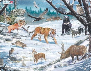 Puzzle MAXI - Sibiř a krajina Severovýchodní Asie/66 dílků - neuveden