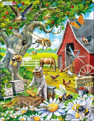 Puzzle MAXI - Včelař s úlem/53 dílků - neuveden