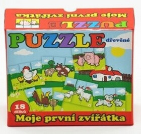 Moje první zvířátka - Puzzle dřevěné 18 - neuveden