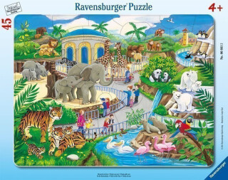 Puzzle Návštěva ZOO 45 dílků - neuveden