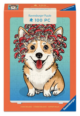 Puzzle se stojánkem: Corgi 100 dílků - 