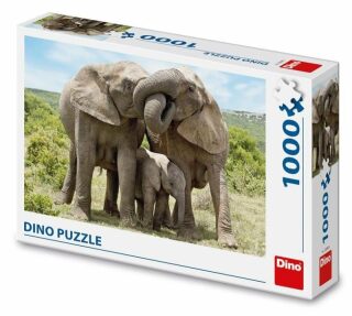 Puzzle 1000 Sloní rodina - neuveden