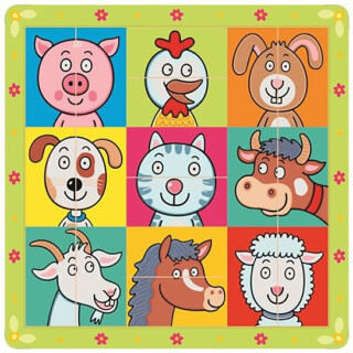 Puzzle zvířecí hlavičky - neuveden