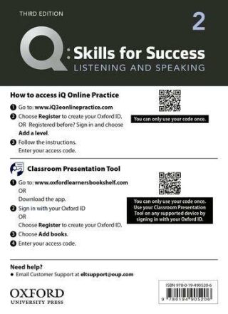 Q Skills for Success 2 Listening & Speaking Teacher´s Access Card, 3rd - Margaret Brooks