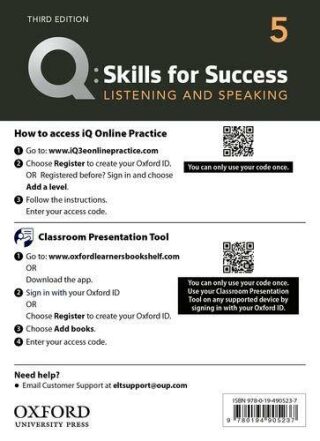 Q Skills for Success 5 Listening & Speaking Teacher´s Access Card, 3rd - Susan Earle-Carlin