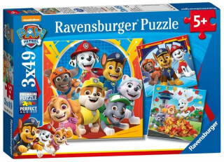 Ravensburger Puzzle Tlapková patrola - Hrátky v listí 3 x 49 dílků (poškozené) - neuveden