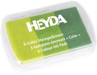 HEYDA Razítkovací polštářek - 3 odstíny zelené - neuveden