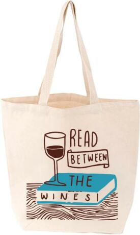 Read Between the Wines Tote Bag - 