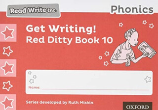 Read Write Inc. Phonics: Get Writing! Red Ditty Book 10 Pack of 10 - Ruth Miskin