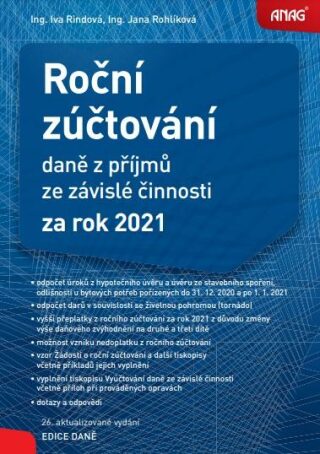 Roční zúčtování daně z příjmů ze závislé činnosti za rok 2021 - RINDOVÁ Iva Ing.,Ing. Jana Rohlíková