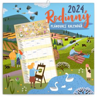 Rodinný plánovací kalendář 2024 - neuveden