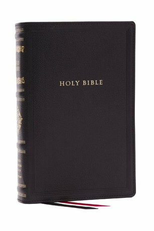 RSV Personal Size Bible with Cross References, Black Leathersoft, (Sovereign Collection) - Thomas Nelson