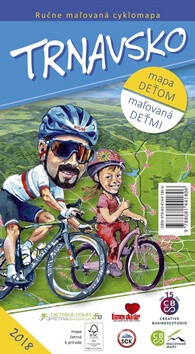 Ručne maľovaná cyklomapa Trnavsko - 