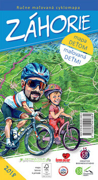 Ručne maľovaná cyklomapa Záhorie - 