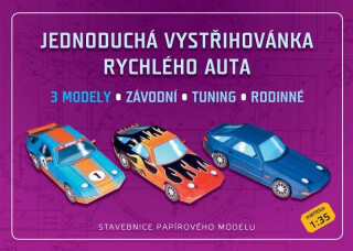 Rychlá auta - Stavebnice papírového modelu - neuveden
