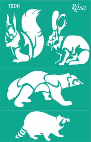 Šablona opakovatelně samolepicí 13x20cm – 1506 - 