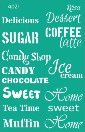 Šablona opakovatelně samolepicí 13x20cm – 4021 - 