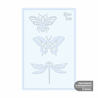 Šablona Rosa 0,5mm 13x20cm – U12 - 