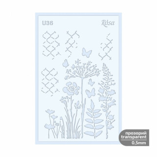 Šablona Rosa 0,5mm 13x20cm – U36 - 