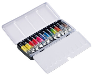 Sada 12 akvarelů v tubě 12x10ml + štětec - 