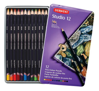 Sada 12ks pastelek Derwent Studio - 