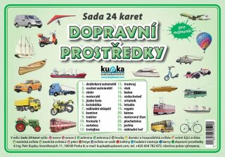 Sada 24 karet Dopravní prostředky - Petr Kupka