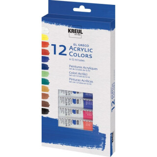 Sada akrylových barev El Greco 12x12ml - 
