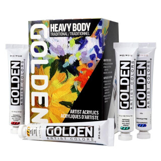 Sada akrylových barev Golden Heavy Body - Traditional Set - 