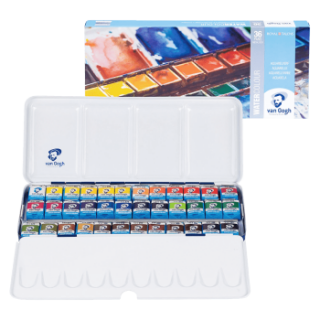 Sada akvarelových barev Van Gogh 36ks v kovové kazetě - 