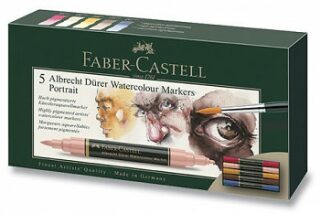 Sada akvarelových popisovačů Faber-Castell portrét 5ks - 