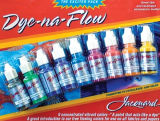 Sada barev na hedvábí Jacquard Dye Na Flow Exciter Pack 9 barev - 